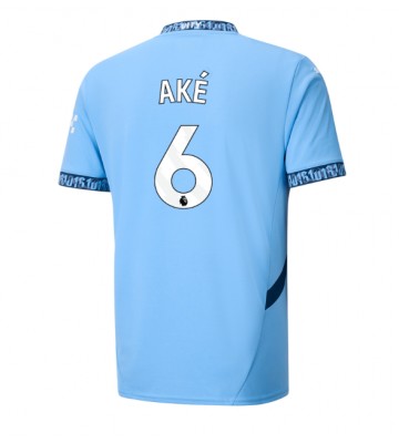 Manchester City Nathan Ake #6 Primera Equipación 2024-25 Manga Corta